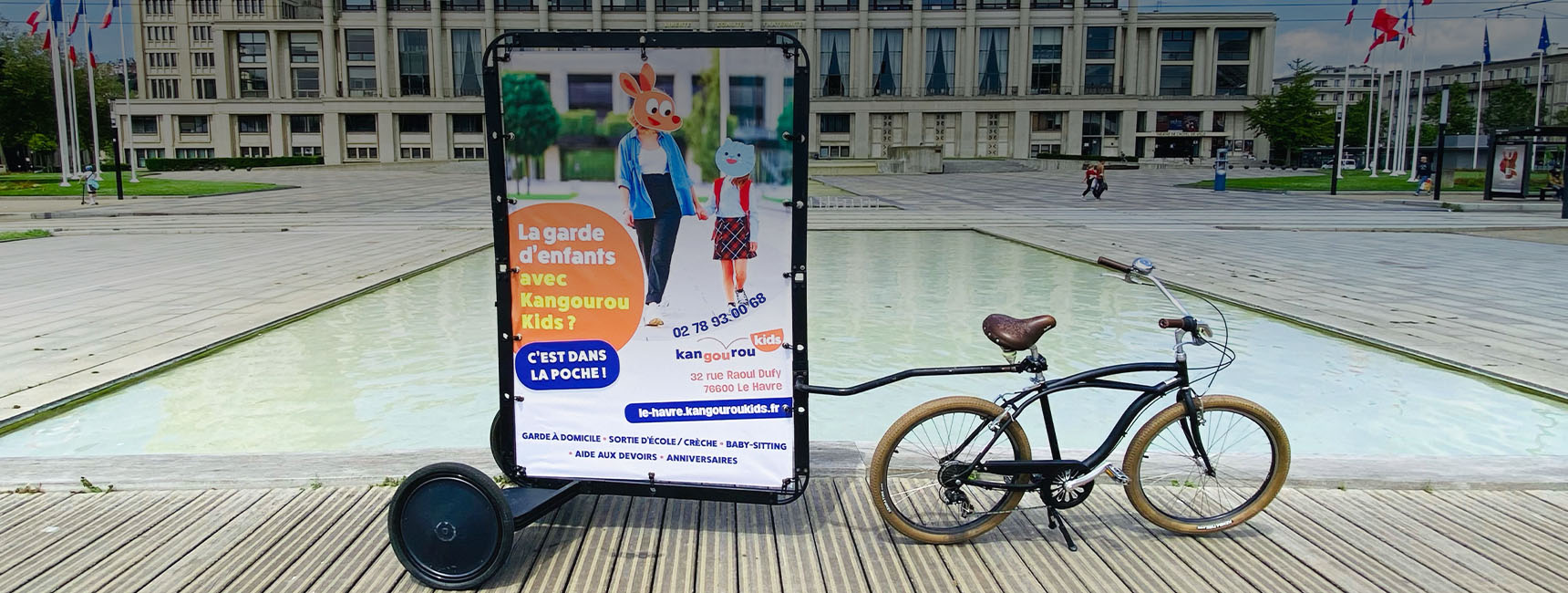 Affichage mobile pour Kangourou Kids - Bike'Com