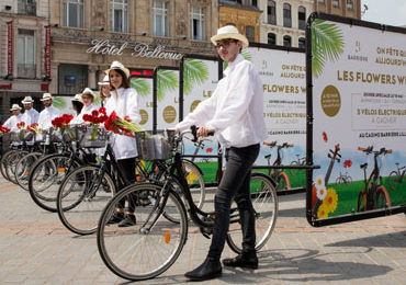 Flowers and Bikes pour le Groupe Barrière