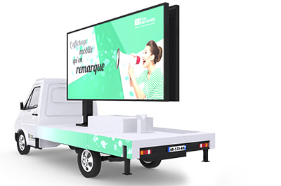 Le camion à écran LED publicitaire - Affichage publicitaire mobile